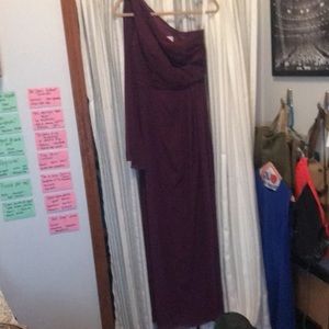 NWT purple JJs House One Shoulder Gown